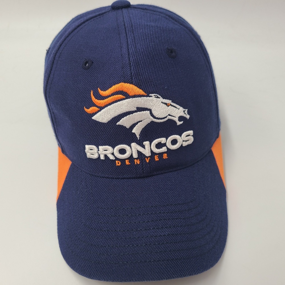 Denver Broncos Hat Adjustable Reebok Blue Orange NFL Football Wool Blend Men